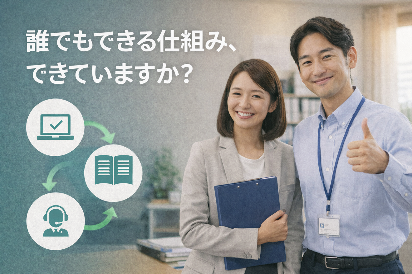 その事務、属人化していませんか？マニュアル化とチェックシートで業務を“仕組み化”