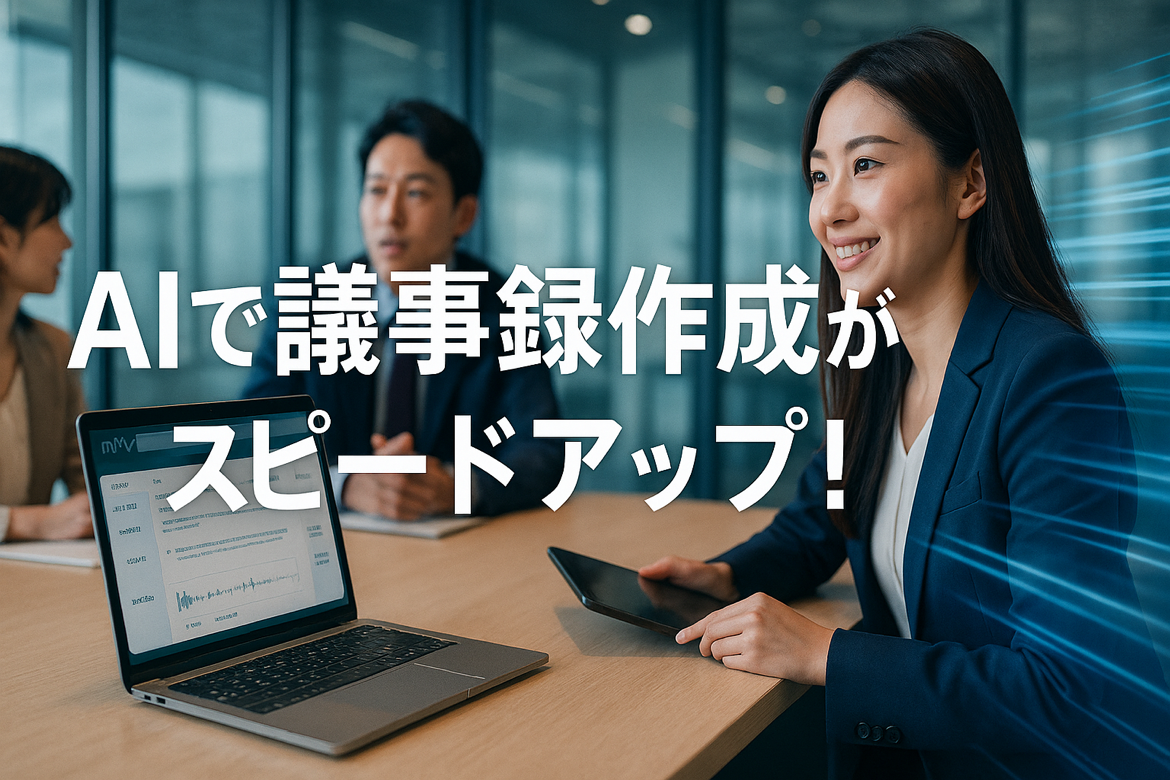 AIで議事録を効率化！弊社サポートでスマート導入