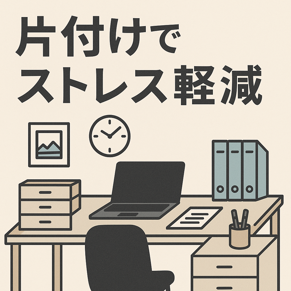 デスク整理で仕事効率アップ！シンプル整理整頓のコツ